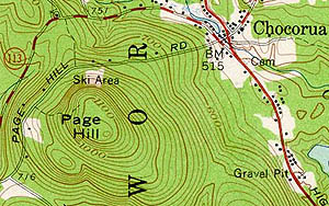 1958 Topographic Map of Page Hill